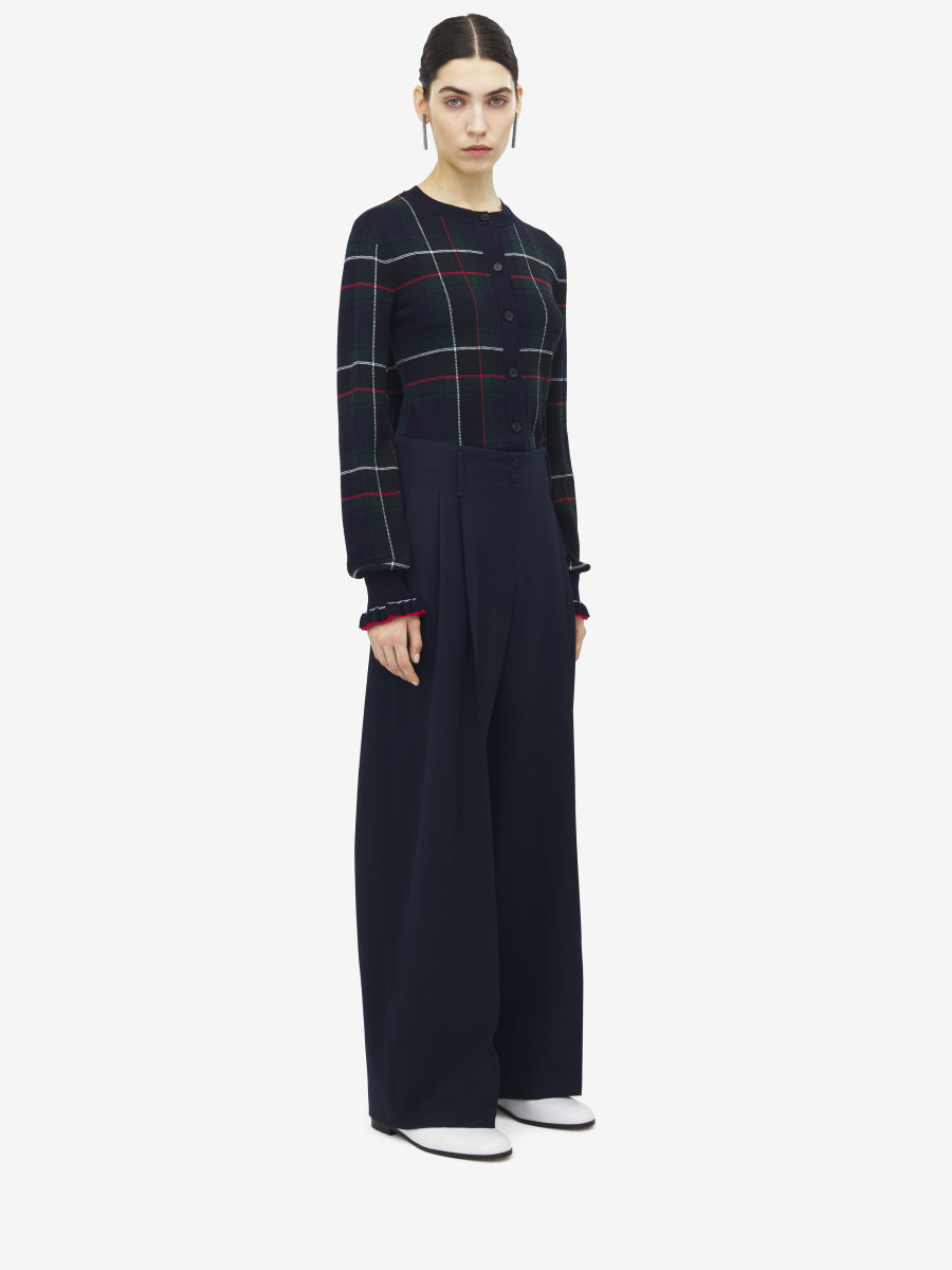ALEXANDER MCQUEEN - Wide Leg Tailored Trousers - Item 833879QJACH